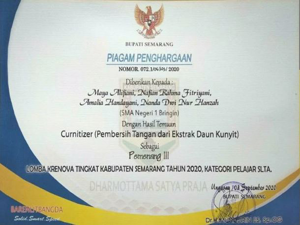 SMAN 1 Bringin Juara Kreanova