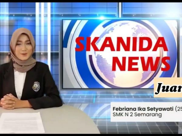 Juara 1 News Anchor English Competition Dinus Fest 2021