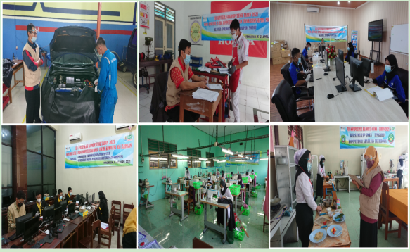 SMKN 1 Tengaran Laksanakan UKK dengan Menerapkan Protokol Kesehatan
