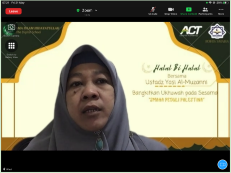 Halal Bihalal: Bangkitkan Ukhuwah pada Sesama, SMAHA Peduli Palestina