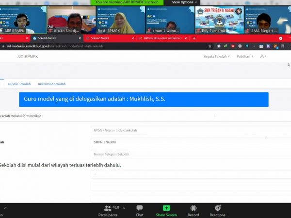 SMKN 1 Tuntang Antusias Mengikuti Sekolah Inovatif Digital BPMPK