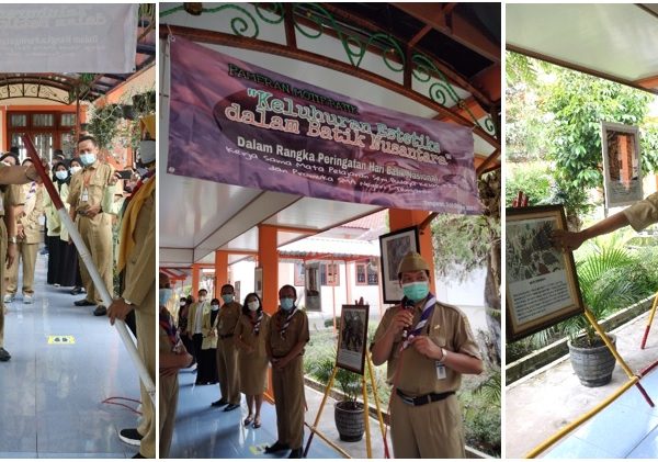 Pramuka SMA Negeri 1 Tengaran Menggelar Pameran Motif Batik