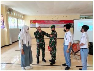Para Santri Ponpes Ashodiqiah Kaligawe Dapat Sosialisasi Rekrutmen TNI