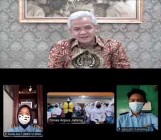 Webinar Pelajar Bersama Gubernur Prov. Jateng Melawan Hoax dengan Gerakan Literasi