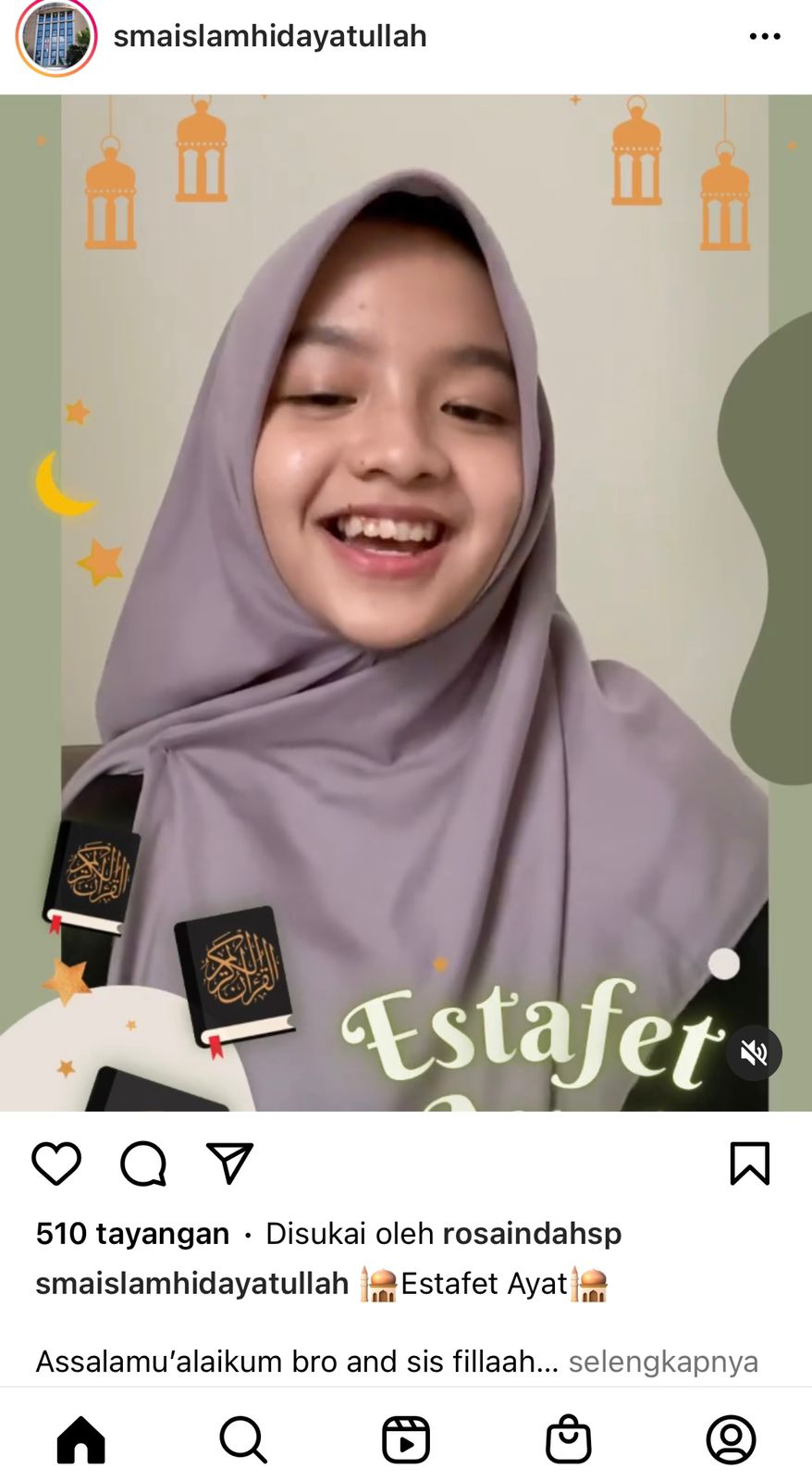 Ramadhan SMAHA Lebih Bermakna dengan Estafet Ayat dan Kultima Ramadhan SMAHA Lebih Bermakna dengan Estafet Ayat dan Kultima