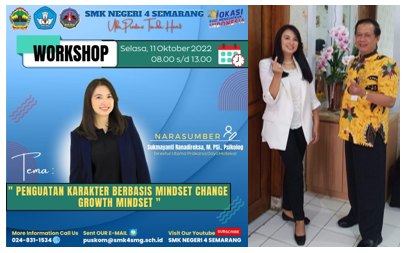 ”Hidup Dan Waras” dalam Penguatan Karakter berbasis Growth Mindset SMKN 4 Semarang