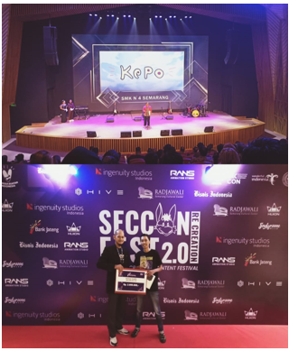 Tim Kepo SMKN 4 Semarang Berjaya di  SECCON FEST  (Semarang  Creative Content Festival ) 2022