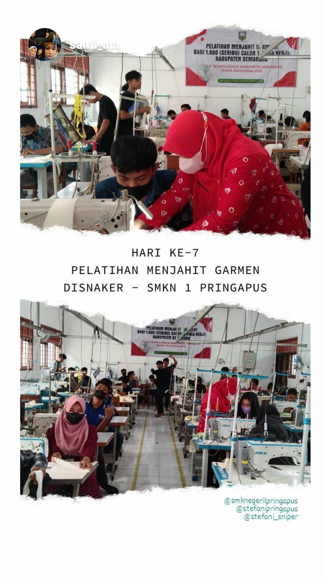 SMKN 1 Pringapus Sukseskan Gelaran Pelatihan  1000 Calon Tenaga Kerja Pemkab Semarang