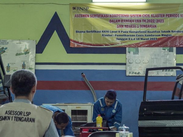 SMKN 1 Tengaran Melaksanakan Uji Kompetensi Sertifikasi 2023