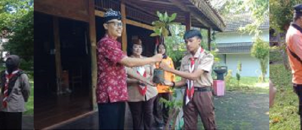 Pramuka Pangkalan SMKN 11 Semarang Gerakkan Penanaman Pohon