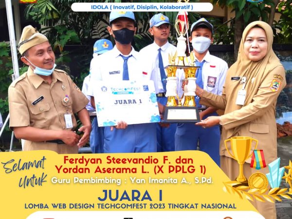 SMK N 8 Semarang Raih Juara 1 Lomba Web Design Tingkat Nasional