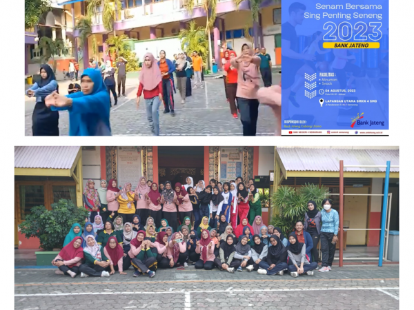 Sehat Bersama Bank Jateng Cabang Utama Semarang dan SMKN 4 Semarang