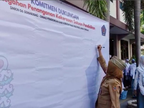 SMK Negeri 6 Semarang Turut Mendukung Gerakan Pencegahan dan Penanganan Kekerasan di Satuan Pendidikan