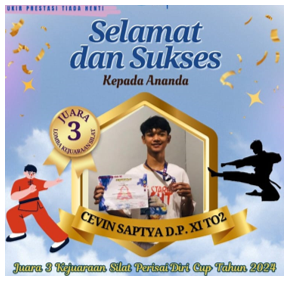 Siswa SMKN 4 Semarang berhasil sabet  Juara 3 Kejuaraan Silat Perisai Diri Cup Tahun 2024