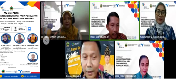 Webinar ke 2 Komunitas Belajar Cabang Dinas Wilayah 1 Propinsi Jawa Tengah Tema  Literasi dan Numerasi